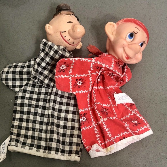 Disney Toys Vintage Walt Disney Gund Dopey Hand Puppet Plus Popeye Wimpy Poshmark